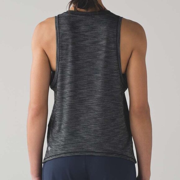 Lululemon Squad Goals Heathered Grey Tank Top Size 4 - Picture 1 of 6